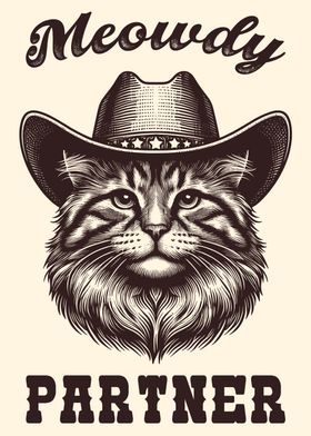 Cowboy Cat Meowdy Partner