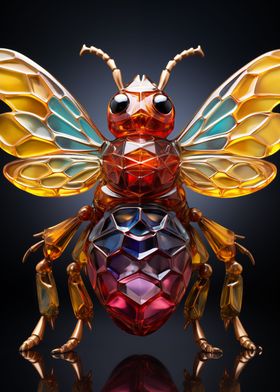 Colorful Gemstone Bee