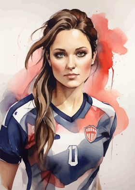 Sexy girl soccer player
