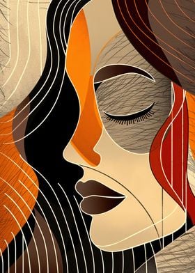 Abstract Woman Face