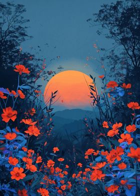 Nature Sunset Flower