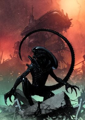 Alien Comics Stylized-preview-1