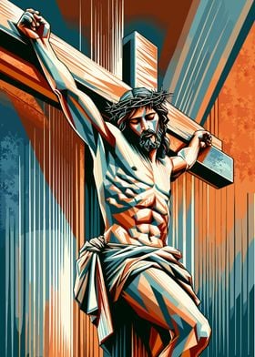 Jesus on the cross wpap