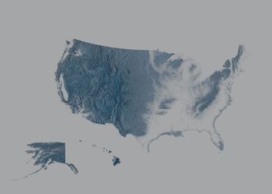 US Relief Map