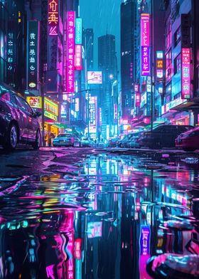 Cyberpunk City Neon