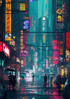 Cyberpunk City Night-preview-3