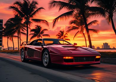 Testarossa in miami