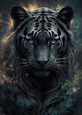 Portrait of a Black Tiger