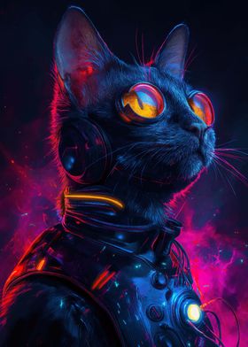 Cat Game Neon