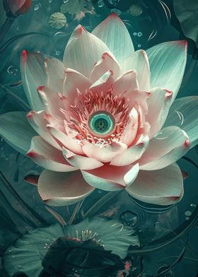 Lotus Watercolor Flower