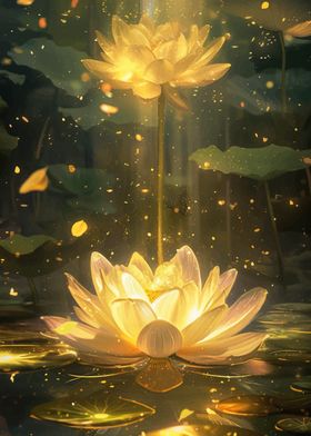 Lotus Neon Flower