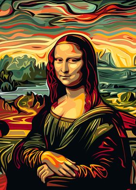 Mona Lisa Pop Munch Style 