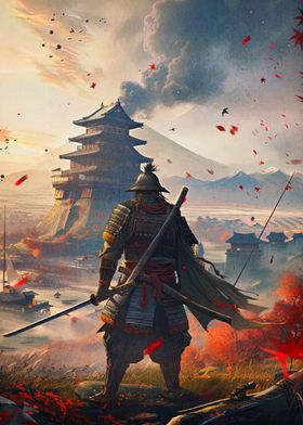 samurai japanese landscape