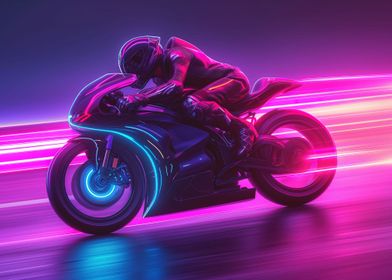 Biker Neon background Raci