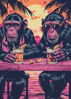 Apes Chilling Bahamas