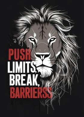 inspirational Lion Poster