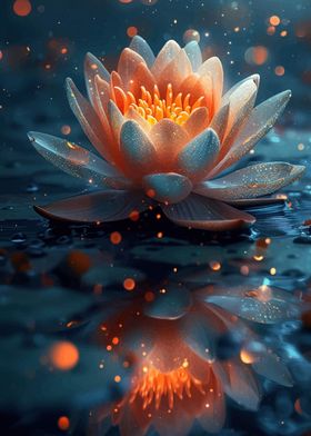 Lotus Neon Flower