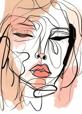 Abstract Woman Face