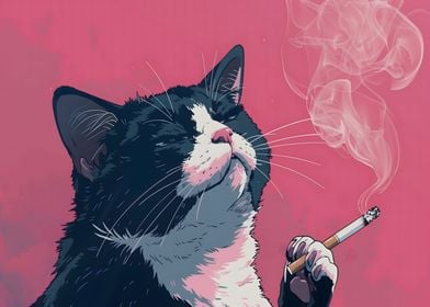 Smoking Cat Meme