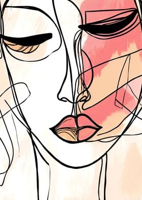 Abstract Woman Face