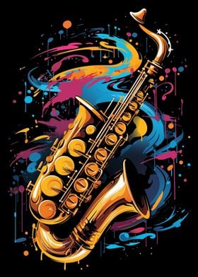 Saxophone Colorful