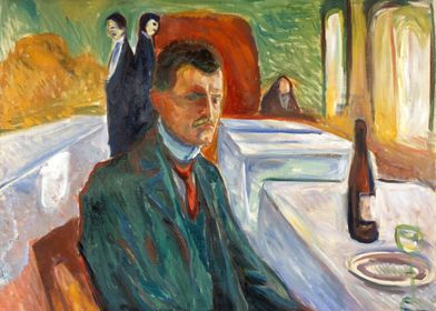 Self Portrait with wine
