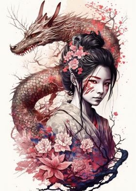 Geisha dragon