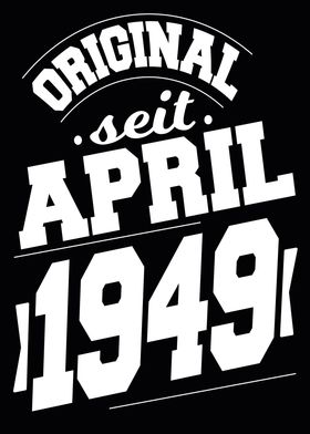 April 1949 75 Jahre