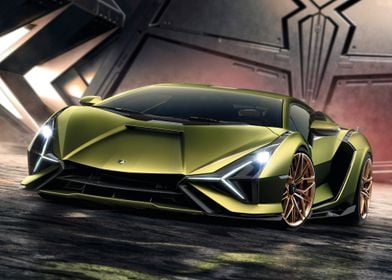Lamborghini Sian Race Car