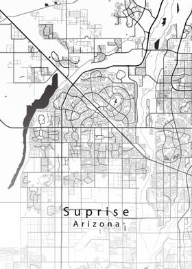 Suprise Arizona City Map