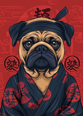 Kimono Pug Dog