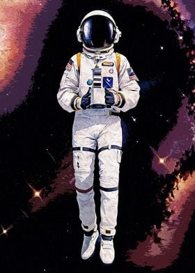 Astronaut Space Suit Art