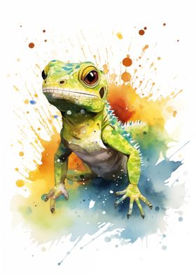 Lizard Watercolor