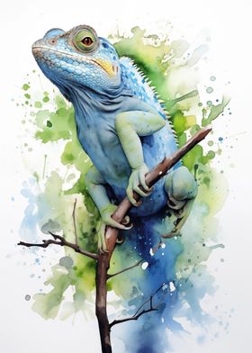 Lizard Watercolor