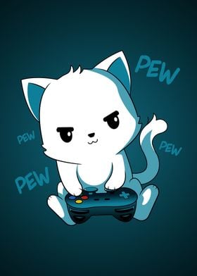 Gamer Cat Gaming Kitten