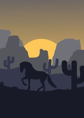 Arizona hill horse