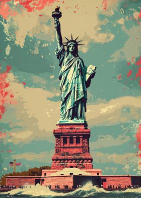 Statue Of Liberty Vintage