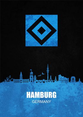 Hamburger SV City Skyline