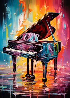 Colorful Piano Keyboard