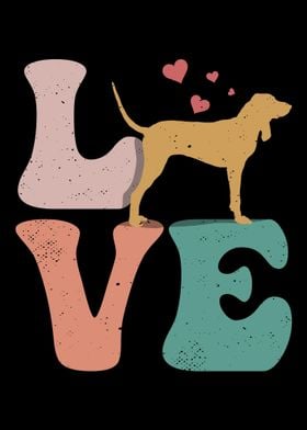 Coonhound Dog LOVE