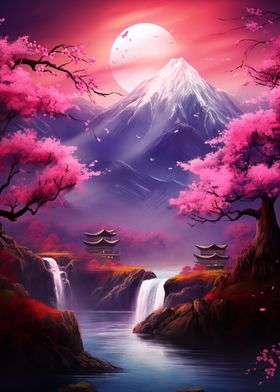 Cherry Blossom Japan Art