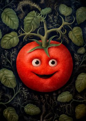 funny surreal tomato