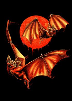 Blood Moon Bats