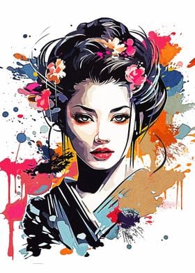 Painting Geisha