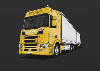 Scania Super R650 Yellow