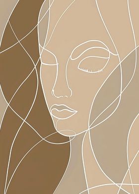 Abstract Woman Face