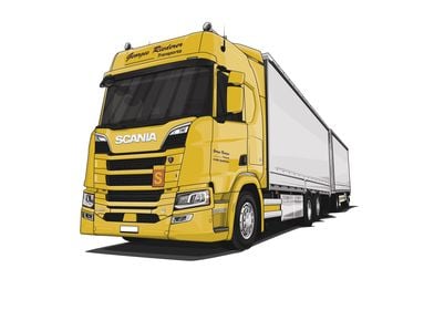 Scania Super R650 Yellow