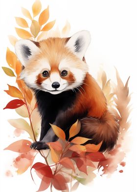 Red Panda Watercolor