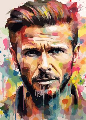 David Beckham Watercolor