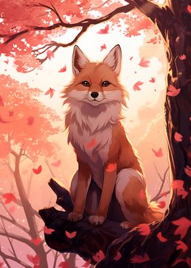 Fox In Forest